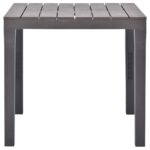 Table de jardin Moka 78x78x72 cm Plastique – Image 2
