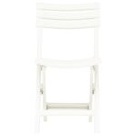 Chaises de jardin pliables lot de 2 Plastique Blanc – Image 2