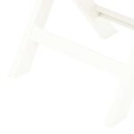 Chaises de jardin pliables lot de 2 Plastique Blanc – Image 6