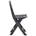 Chaises de jardin pliables lot de 2 Plastique Anthracite – Image 3