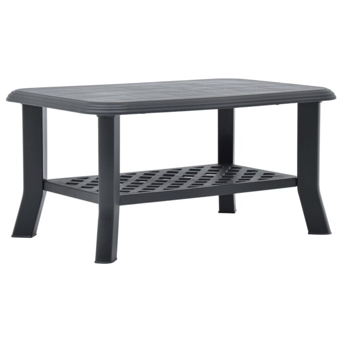 Table basse Anthracite 90x60x46 cm Plastique – Image 1