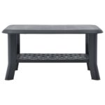 Table basse Anthracite 90x60x46 cm Plastique – Image 2