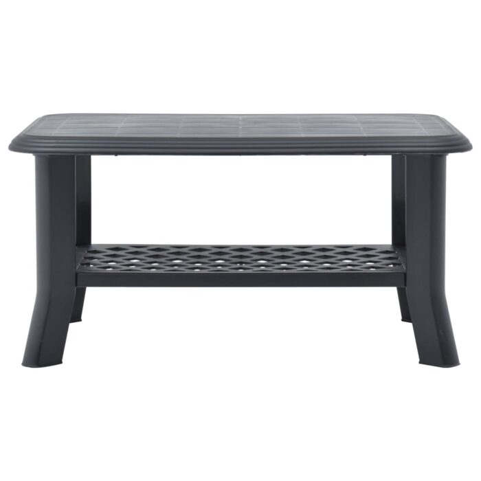 Table basse Anthracite 90x60x46 cm Plastique – Image 2