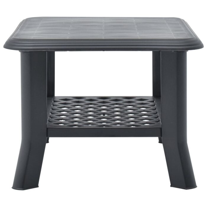 Table basse Anthracite 90x60x46 cm Plastique – Image 3