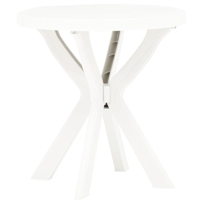 Table de bistro Blanc Ø70 cm Plastique – Image 1
