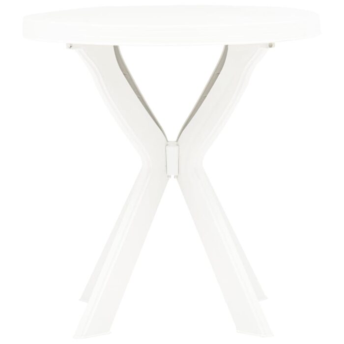 Table de bistro Blanc Ø70 cm Plastique – Image 2