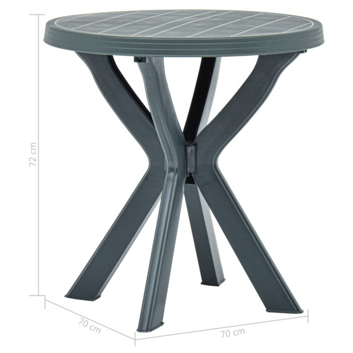 Table de bistro Blanc Ø70 cm Plastique – Image 4