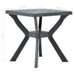 Table de bistro Anthracite 70x70x72 cm Plastique – Image 5