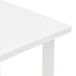 Table de jardin Blanc 80x75x72 cm Plastique – Image 3