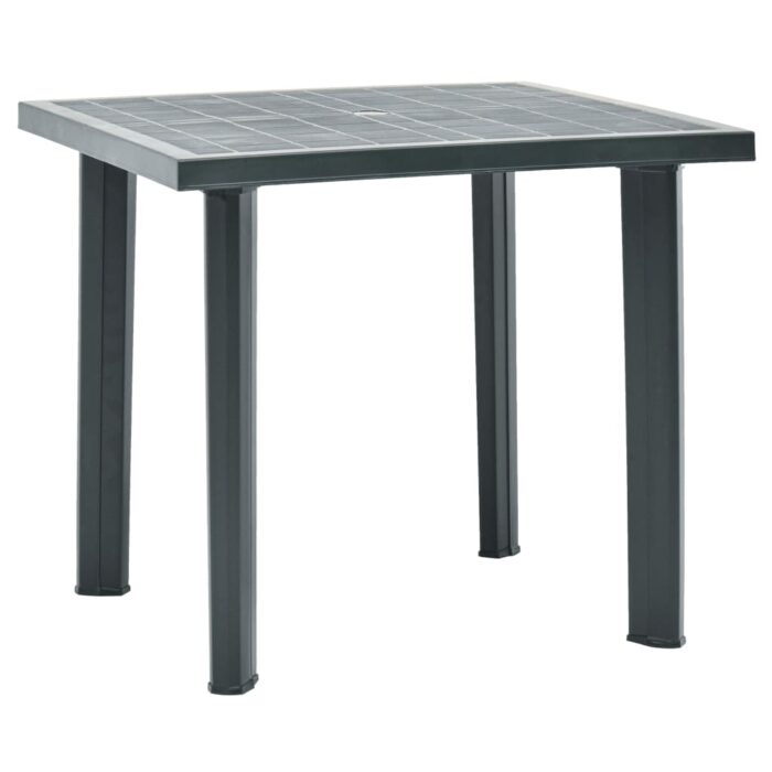Table de jardin Vert 80x75x72 cm Plastique – Image 1