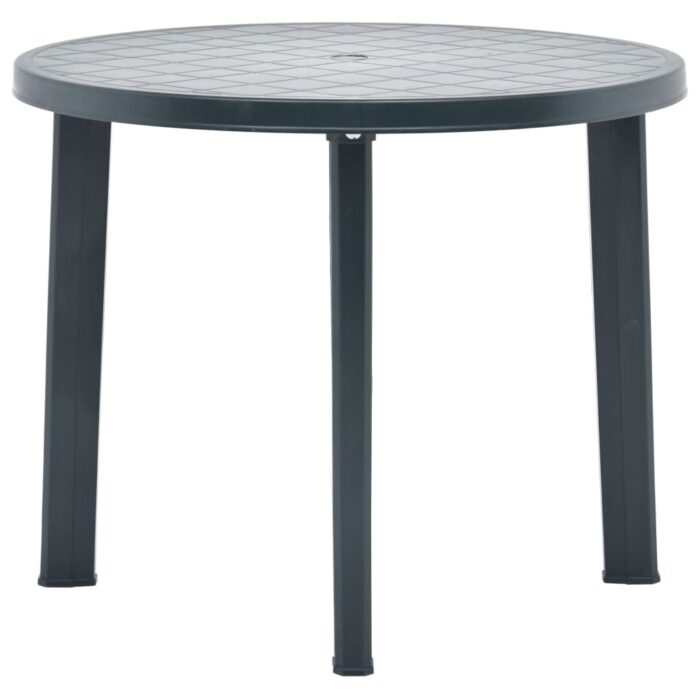Table de jardin Vert 89 cm Plastique – Image 1