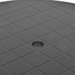 Table de jardin Anthracite 89 cm Plastique – Image 4