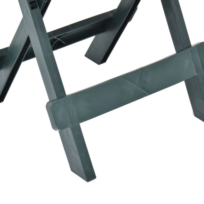Table pliable de jardin vert 45x43x50 cm plastique – Image 4