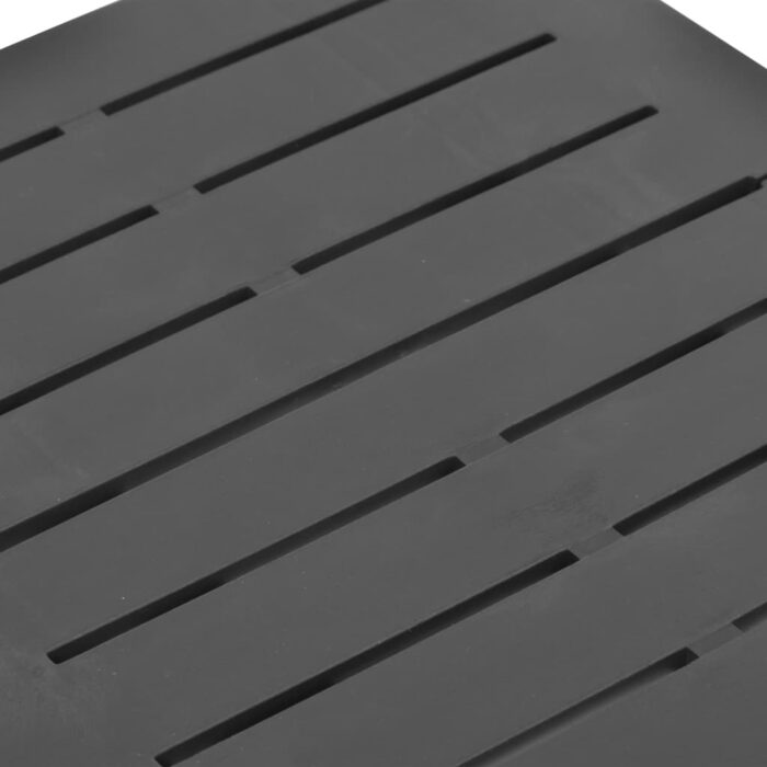 Table pliable de jardin anthracite 45x43x50 cm plastique – Image 5