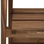 Support à plantes à 3 niveaux avec tableau noir 40x30x90 cm Pin – Image 5