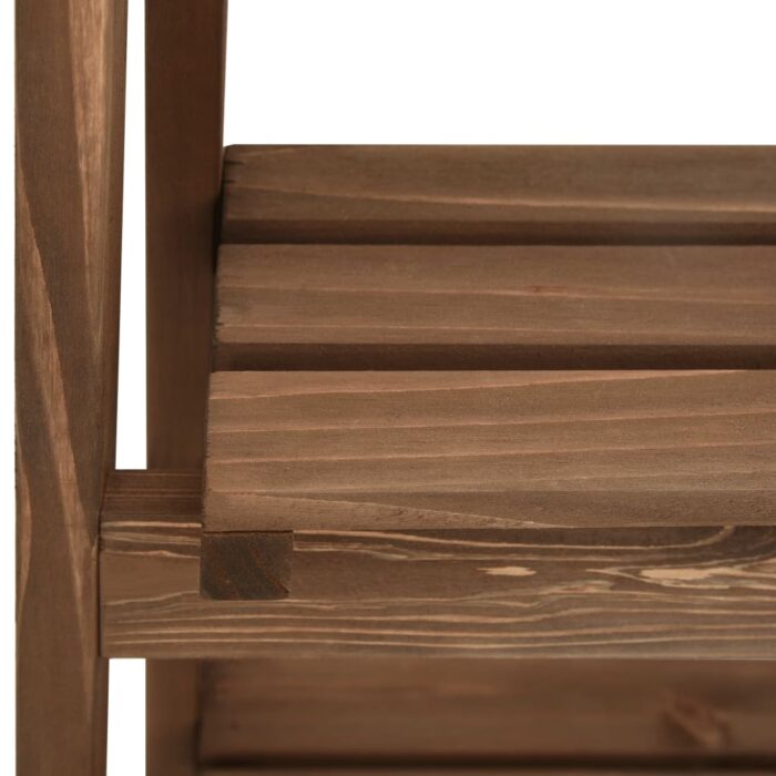 Support à plantes à 3 niveaux avec tableau noir 40x30x90 cm Pin – Image 5