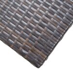 Tabouret pliable Résine tressée Marron – Image 4