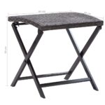 Tabouret pliable Résine tressée Marron – Image 5