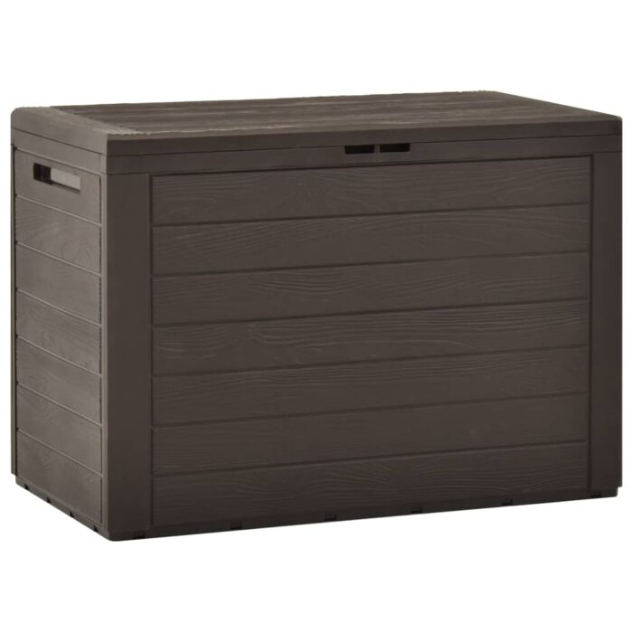 Boîte de rangement de jardin Marron 78x44x55 cm – Image 1