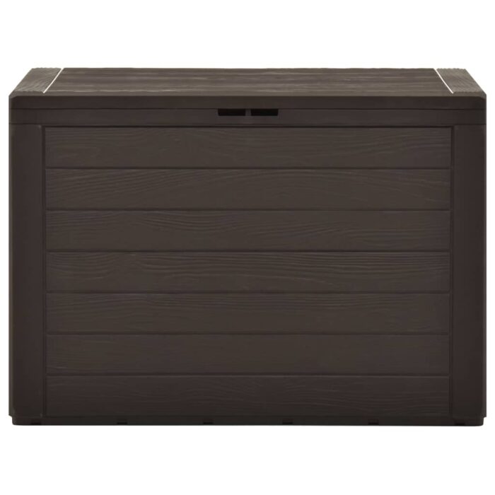 Boîte de rangement de jardin Marron 78x44x55 cm – Image 2