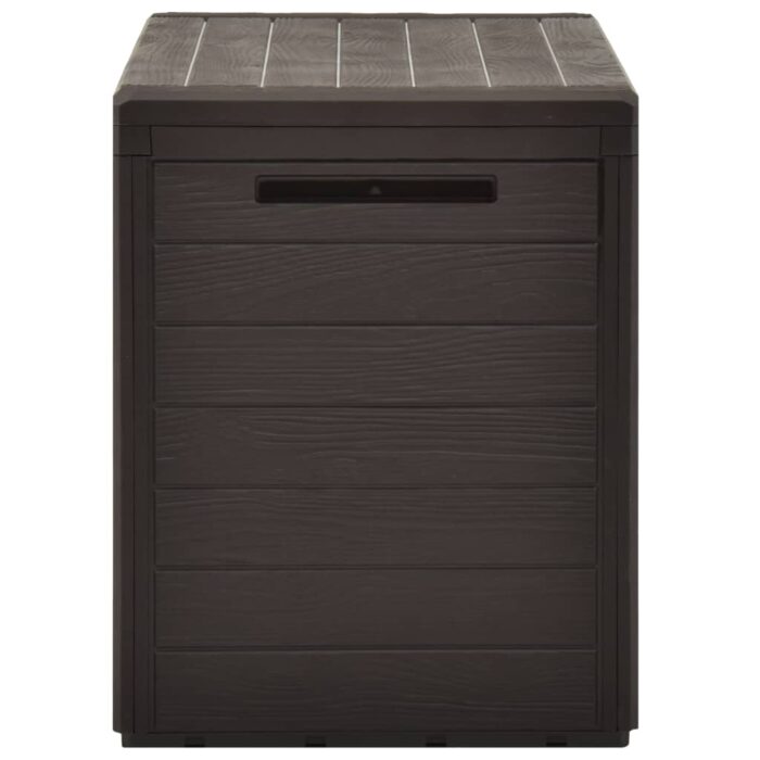Boîte de rangement de jardin Marron 78x44x55 cm – Image 3