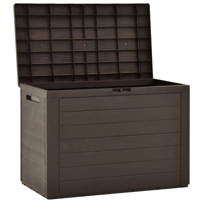 Boîte de rangement de jardin Marron 78x44x55 cm – Image 4