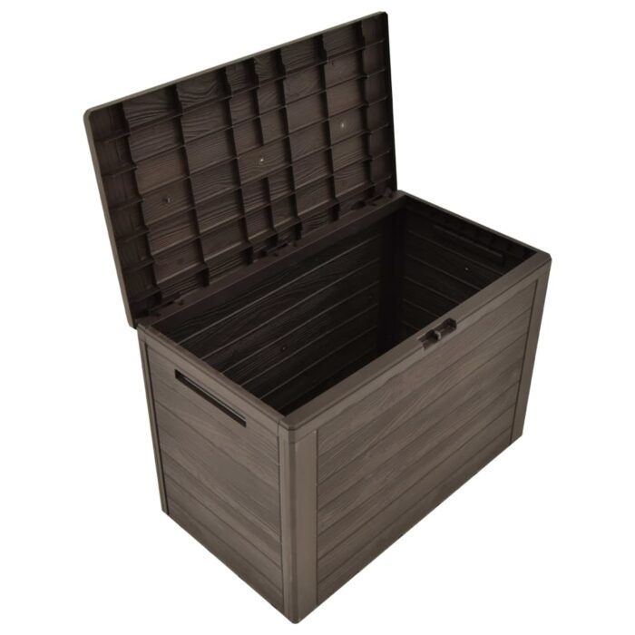 Boîte de rangement de jardin Marron 78x44x55 cm – Image 5