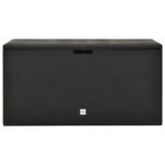 Boîte de rangement de jardin Anthracite 114x47x60 cm – Image 2