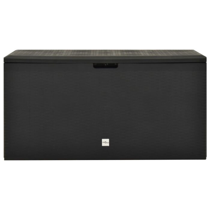 Boîte de rangement de jardin Anthracite 114x47x60 cm – Image 2