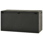 Boîte de rangement de jardin Anthracite 114x47x60 cm – Image 3