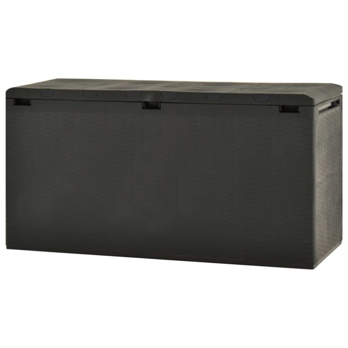 Boîte de rangement de jardin Anthracite 114x47x60 cm – Image 3