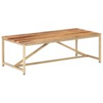 Table basse 120x60x40 cm Bois massif – Image 8
