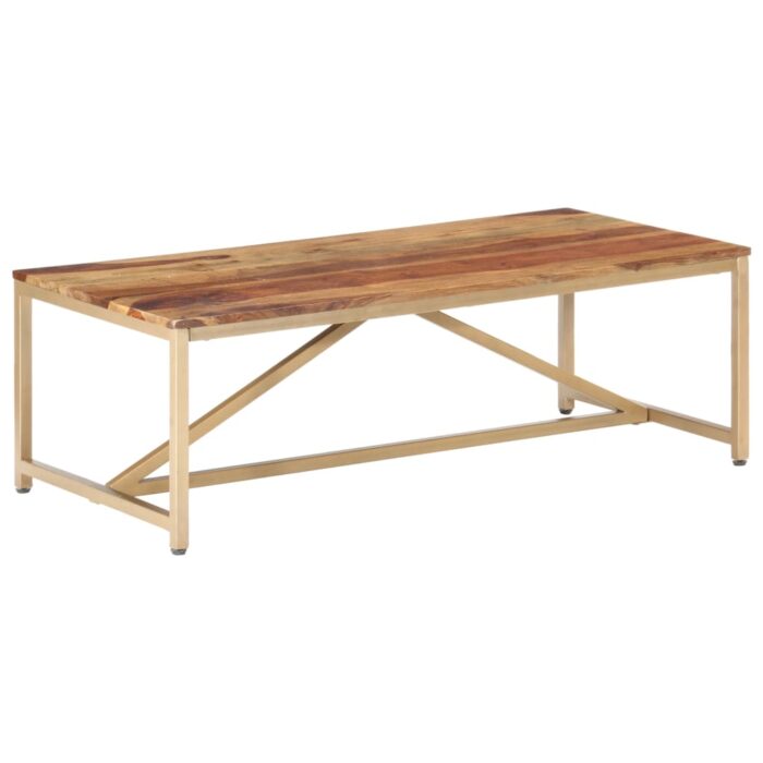 Table basse 120x60x40 cm Bois massif – Image 9