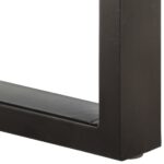 Banc 110 cm Bois de récupération solide et acier – Image 4