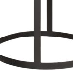 Tables d'appoint rondes 2 pcs Bois de manguier solide et acier – Image 7