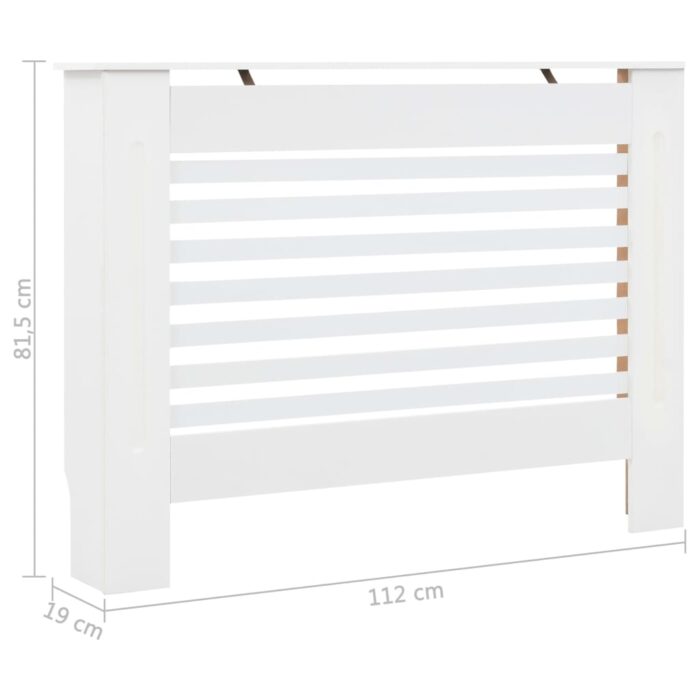 Cache-radiateurs 2 pcs Blanc 112x19x81,5 cm MDF – Image 6