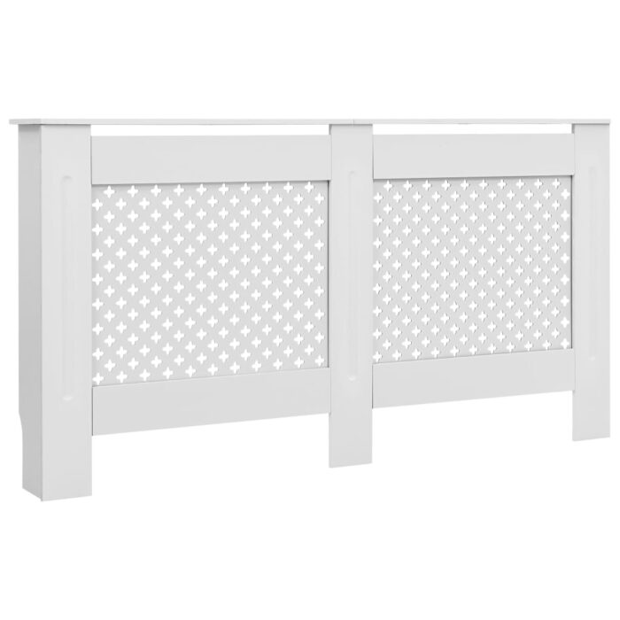 Cache-radiateurs 2 pcs Blanc 152x19x81,5 cm MDF – Image 2
