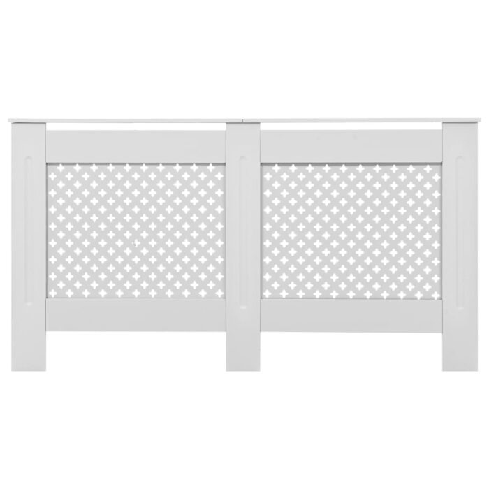 Cache-radiateurs 2 pcs Blanc 152x19x81,5 cm MDF – Image 3