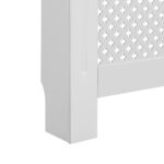 Cache-radiateurs 2 pcs Blanc 152x19x81,5 cm MDF – Image 6