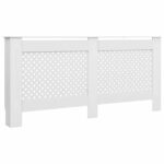 Cache-radiateurs 2 pcs Blanc 172x19x81,5 cm MDF – Image 2