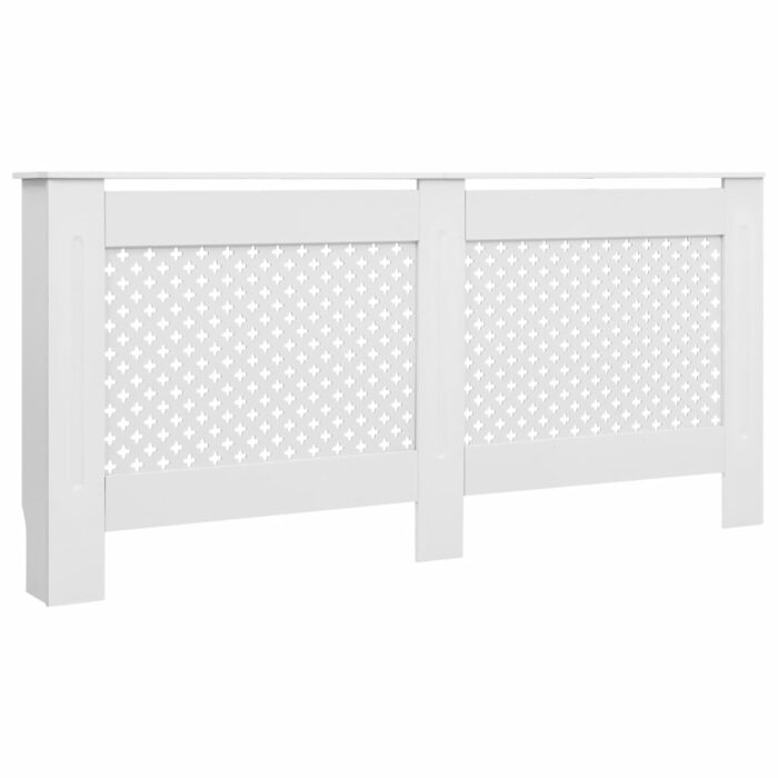 Cache-radiateurs 2 pcs Blanc 172x19x81,5 cm MDF – Image 2