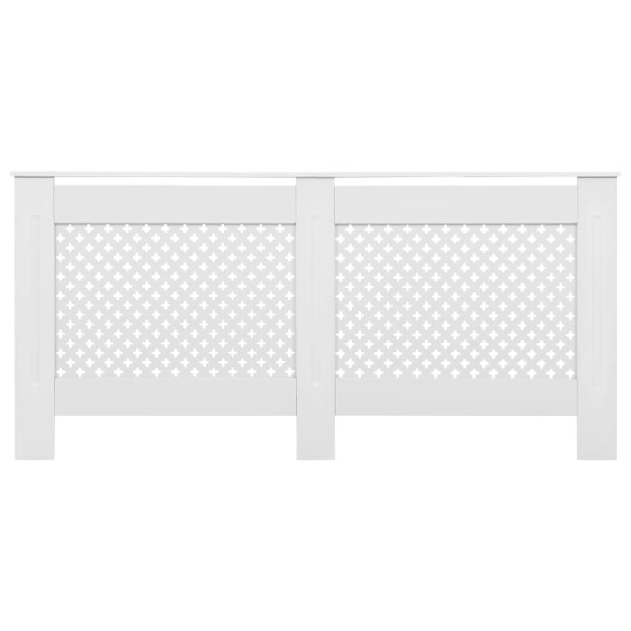 Cache-radiateurs 2 pcs Blanc 172x19x81,5 cm MDF – Image 3