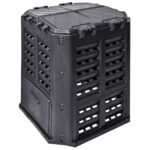 Composteur de jardin Noir 68,9x68,9x83,9 cm 360 L – Image 5