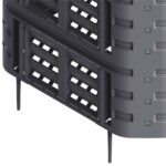Composteur de jardin Noir 93,3x93,3x80 cm 480 L – Image 8