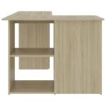 Bureau d'angle Chêne sonoma 145x100x76 cm Bois d'ingénierie – Image 5