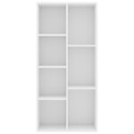 Bibliothèque Blanc 50x25x106 cm Bois d'ingénierie – Image 2