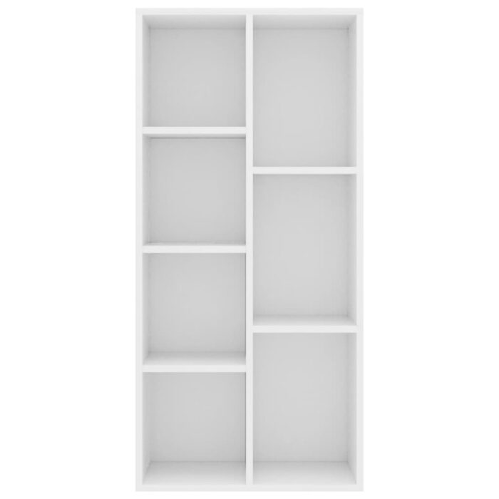 Bibliothèque Blanc 50x25x106 cm Bois d'ingénierie – Image 2