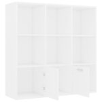 Bibliothèque Blanc 98x30x98 cm Bois d’ingénierie – Image 4