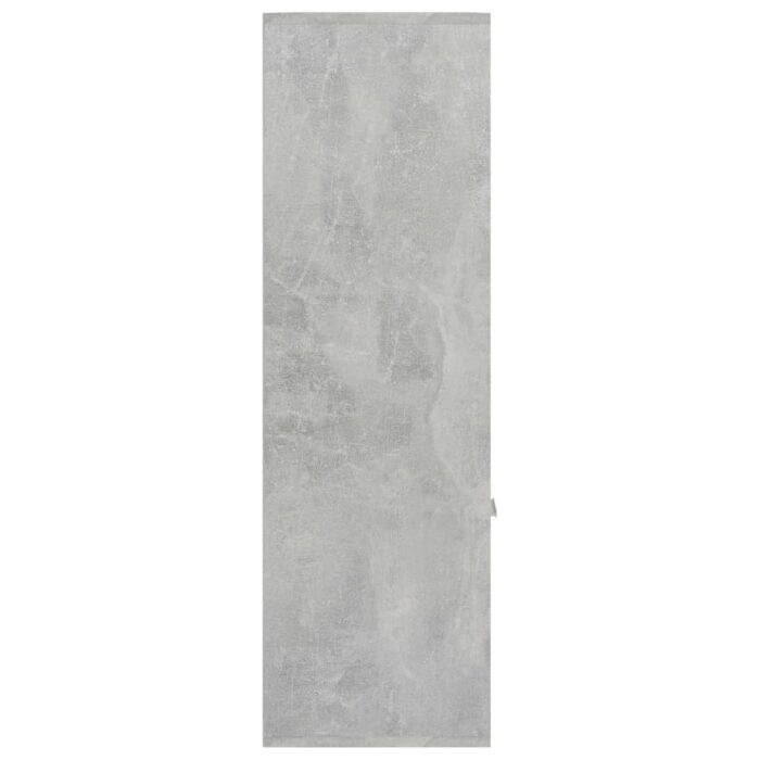 Bibliothèque Gris béton 98x30x98 cm Bois d’ingénierie – Image 6