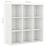 Bibliothèque blanc 98x29x97,5 cm bois d'ingénierie – Image 4
